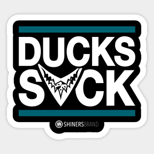 Ducks Suck Sticker